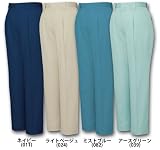 (ジチョウドウ)Jichodo 44101 ワンタックパンツ・ズボン (春夏用) 70 82：ミストブルー [ウェア&シューズ]