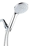 a-flow8482 ;滝とRainfall 3関数Luxury 4.5 "ハンドヘルドシャワーヘッドシステム/クローム仕上げ/ 60 "フレキシブルホース;マウントホルダー含ま