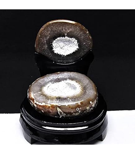 Amazon.co.jp: トレジャーメノウ台座付き【天然石瑪瑙(めのう)原石を