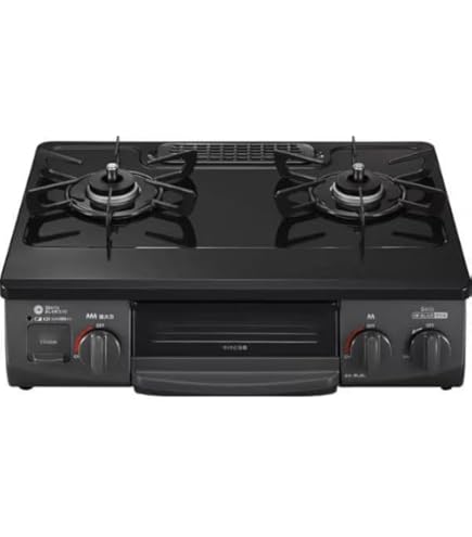 Amazon.co.jp: リンナイ ガスコンロ RTE597BKR 13A ガステーブル 片面