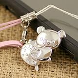 リラックマ チャーム ストラップ タッチペン (シルバー)