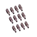 Dovewill 金属製　セキュリティ　六角　トルクスクリュードライバビット　12件/セット　ツール　25mm