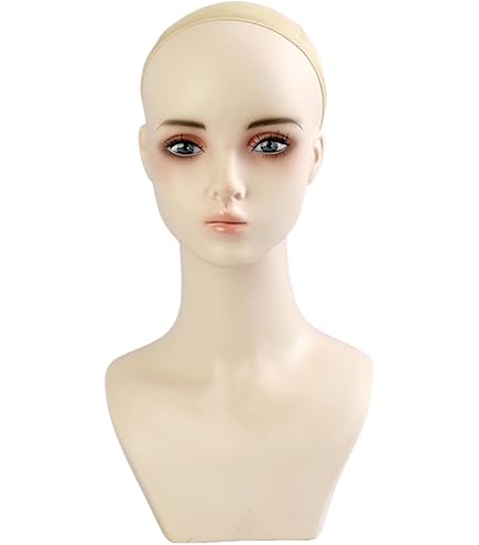 Amazon.co.jp: リアルな女性マネキンヘッド肩付きマネキンウィッグ