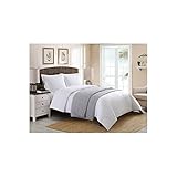 Extra-Soft Garment-Washed Quilted Blanket, Full/Queen, Grey