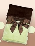 Bearington Baby Silky Soft Crib Blanket Kiwi by Bearington
