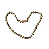 Baltic Amber and Hazelwood Colic, Reflux and Teething Necklace by UMAI- Individually knotted - Natur