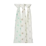 エイデンアンドアネイ ADEN+ANAIS おくるみ 3枚セット バンブー スワドル ミルキーウェイ（9207） BAMBOO SWADDLING WRAPS milky way ベビー ブランケット