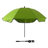 Lovelybabyベビーカー傘 任意の方向 曲げる可能 ビーチパラソル 紫外線防止 (グリーン)