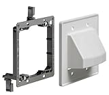 Arlington LVCE2-1 Low Voltage Mounting Bracket with Cable Wall Plate 2-Gang 1-Pack [並行輸入品]