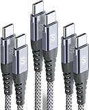 タイプc ケーブル 【1M/3本セット PD対応 60W急速充電】USB C&USB C ケーブルiPhone17/16/15 Pro MAX 充電器 Type-c アイフォン15/いphone15 pro Max,iPad Pro/Air,MacBookPro,Samsung Galaxy S25/S24/S23,Sony,Pixel等USB Type-c機種対応 (ブルー)