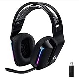 Logicool G G733 LIGHTSPEED ワイヤレスゲーミングヘッドセット 7.1ch マイク付き 軽量 58時間連続使用 RGB PS5/PC ブラック