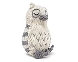 Estella Hand Knitted Owl Rattle Baby Toy, Organic Soft Toys for Kids [並行輸入品]