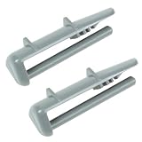 spares2goプラスチック背面レールエンドキャップfor Beko食器洗い機(パックof 2 )