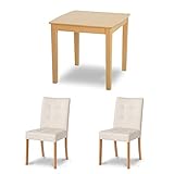 北欧風 ダイニング3点セット ナチュラル DELICA（デリカ）/ ダイニングセット