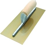 MARSHALLTOWN The Premier Line 7GSFP 12-Inch by 5-Inch Permashape Flat Golden Stainless Trowel with W