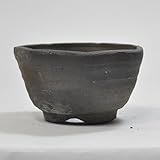 信楽焼 手造り窯変ウェーブ 盆栽・山野草鉢 4号鉢 幅13cm×奥行き13cm×高さ7cm