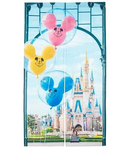ディズニー 和空 のれん のれん 85×180cm ロング 暖簾 遮光 一級 二級 ミッキーマウス
