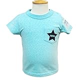 (ポスター) POSTAR　スターポケット Tシャツ　杢ブルー　80cm