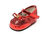 (マッドパイ)Mud Pie ベビー シューズ/靴 1312680 RED MARY JANE Shoes/メリージェーン レッド 0-6m(0～6ヶ月) [並行輸入品]