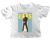 Elvis Suit Baby T Shirt 6-12 mos white by Vintage Magazine Company