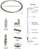 CRL wall-to-wall垂直ケーブルシステムキットfor 3 / 8 "ガラス
