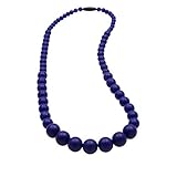 Munchables Silicone Teething Necklace - Sweet Pea (Navy) by Munchables