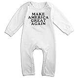 Kamifa カミファ 再び繁栄 米国 日本 景気 字母柄 長袖ベビー服 ロンパース プレゼント パーファクト White 24 Months