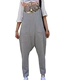 （モダンミス）Mordenmiss オーバーオール レディース ゆったりワイドパンツ ゆったり グレー5