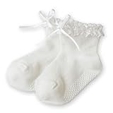 Catherine Cottage(キャサリンコテージ) 日本製 かわいいベビーソックス 13-15cm オフホワイト・透かし柄