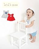【子供服】 kids zoo (キッズズー) 袖フリル刺繍入りクレープチュニック 70cm～110cm W44901