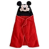 ミッキーマウス タオル バスローブ フード付き バスタオル ベビー 赤ちゃん 幼児用 女の子 男の子 Mickey Mouse Hooded Towel for Baby - Personalizab