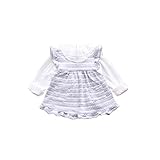 Pojour 春 0-6歳キッズ 女の子可愛いTシャツ ベスト+長袖Tシャツ2セット 通気 綿 ブルー(80cm)