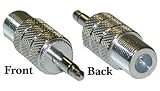 F-pin Female to 3.5mm Mono Male Adapter [並行輸入品]