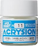 GSI クレオス(GSI Creos) GSIクレオス アクリジョンカラー つや消しホワイト つや消し 10ml 模型用塗料 N11