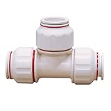 PlumBest C76836R2 Twist To Lock Plastic 1-Inch CTS by 3/4-Inch CTS by 3/4-Inch CTS Reducing Tee [並行輸