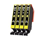 EPSON用 エプソン用 SAT 互換インク サツマイモ SAT-Yイエロー 4本セット対応機種:EP-815A EP-814A EP-813A EP-812A EP-715A EP-714A EP-713A EP-712A 【増量版/残量表示/個包装】