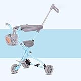 赤ちゃんの四輪の粉々に抵抗する軽量折りたたみの子供のトロリートレンドアドベンチャー旅行システムの範囲航空アルミニウム青6-3 (サイズ さいず : XL)