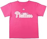 MLB Philadelphia Phillies Girlのコール・ハメルズティー、深いピンク、スモール