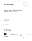 Analysis of the Progressive Failure of Brittle Matrix Composites