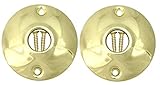 Ultra Hardware 64592 Rosette Door Knob 2-1/2 Brass Plated [並行輸入品]