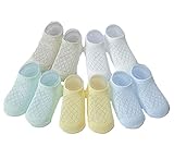 Happyハッピー耳　5足セット　ベビー　子供　可愛い靴下　無地　メッシュ　女の子　男の子　春　夏　通気性が良い　薄型　0-8歳設定 (L(5-8歳))