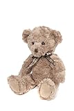 Suki Gifts Bear from the Past Harry Soft Plush Traditional Bear (Medium, Oatmeal with Plaid Ribbon) 