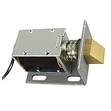 SODIAL DC 12Vオープンフレームタイプソレノイド　電動ドアロックの為　シルバー