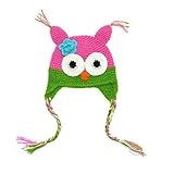 Multicolor Knitted Baby Girls Boys Hat Owl with Ear Flap (2) by Sanwood