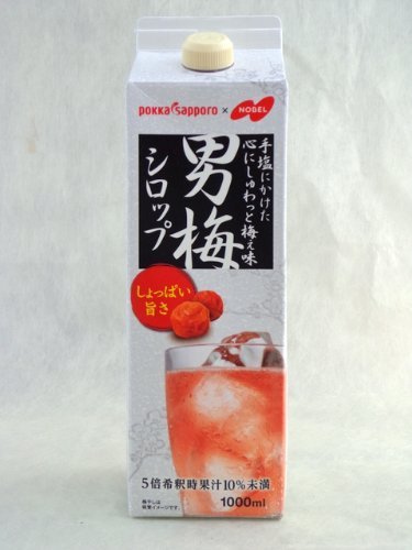 ポッカサッポロ 男梅シロップ 1000ml（パック） 1本