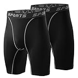 [Muxuryee] コンプレッション ショート タイツ メンズ スポーツ レギンス スパッツ ランニング用 吸汗速乾 加圧冷感 3325*2 BK S