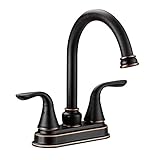 Designers Impressions 651540 Oil Rubbed Bronze Two Handle Lavatory Bathroom Vanity Faucet - Bathroom