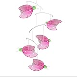 Ladybug Mobile Green Pink Glitter Nylon Mesh Ladybugs Mobiles Decorations Decorate Baby Nursery Bedr