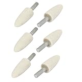 DealMux 6ミリメートルシャンク16ミリメートルのヘッドダイヤテーパ状マンドレルは、研削ポイントホワイト6PCSをマウント