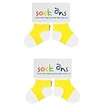 Sock Ons 6-12 Months - TWIN PACK Gift Wrap Available (Yellow Twin Pack) by Sock Ons